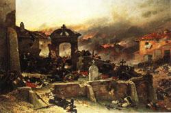 Alphonse de neuville The Cemetery at St.Privat Germany oil painting art
